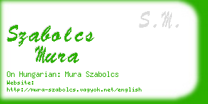 szabolcs mura business card